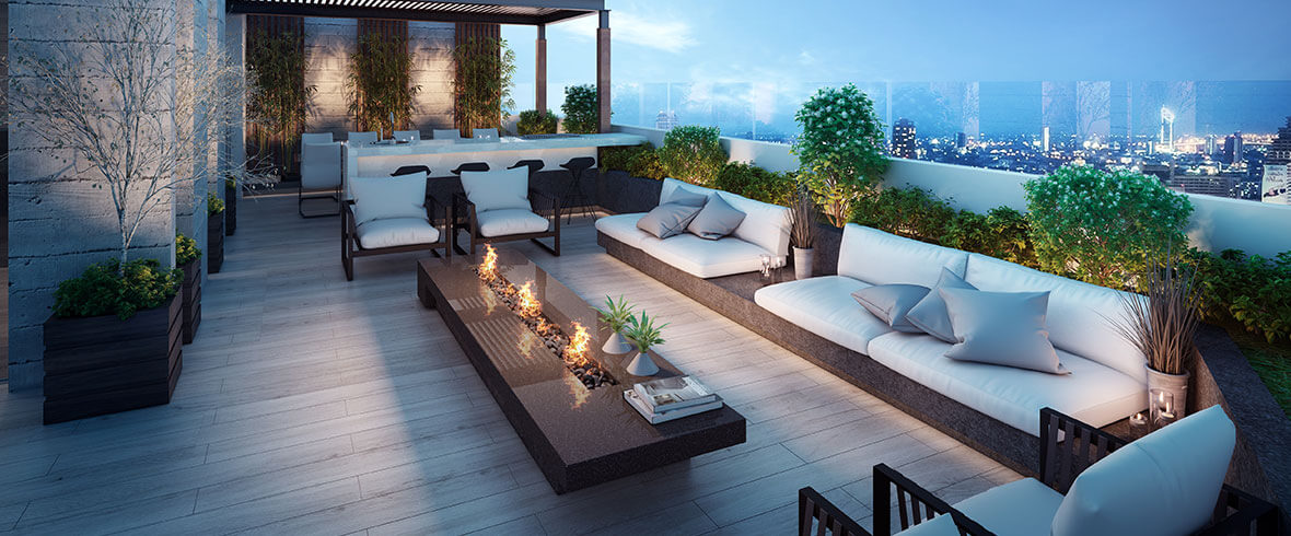 AREAS COMUNES: ROOF TOP - ZONA DE PARRILLA